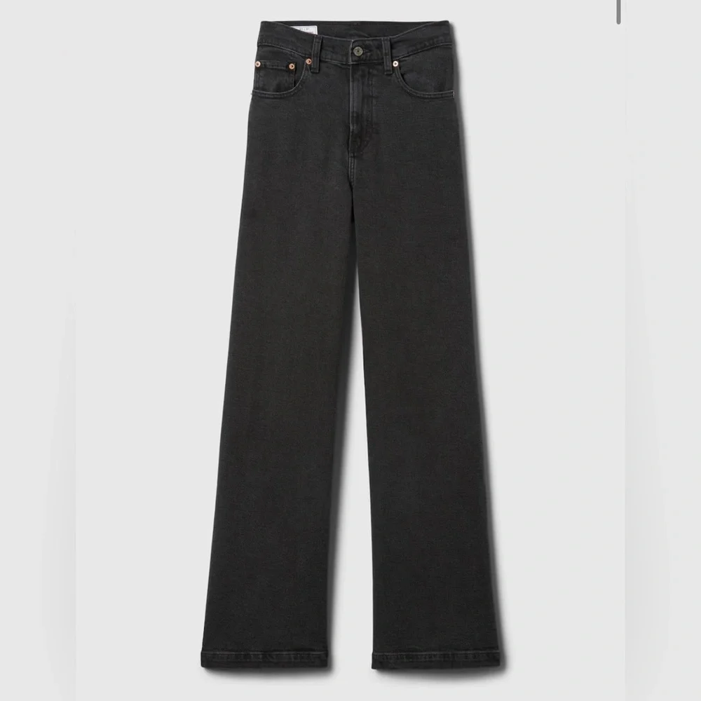 GAP Black Flare Wide Leg Jeans - Picture 5 of 10